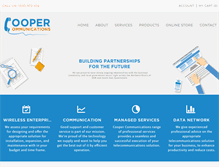 Tablet Screenshot of coopercommunications.com.au